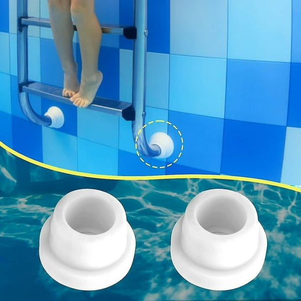 2 Pcs Rubber Inground Pool Ladder Bumpers steps Inside Plug Caps Fit 1.90in Inner Diameter Ladder Tubing For Protect
