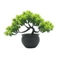 thumbnail image 3 of bonsái artificial, plantas de imitación, adornos de plantas realistas para el hogar, planta en maceta Artificial para decoración de estantería Verde, 3 of 8