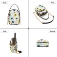 thumbnail image 3 of FORMRS Crossbody Bag for Women Quilted Travel Shoulder Cell Phone Purse with Chain Strap Handbag, White Flower, 3 of 7