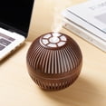 thumbnail image 3 of Accessoires de Bureau Qwtwty Machine d'Aromathérapie à Grain de Bois Creusé Style Rétro Circulaire Humidificateur Purification d'Huile, 3 of 3