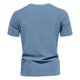 thumbnail image 3 of Jersey Elvqul para Hombre Casuales Algodón Gym Estampado Azul Manga Corta Cuello Redondo, 3 of 3