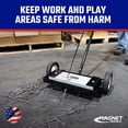 thumbnail image 3 of Master Magnetics Heavy Duty Magnetic Sweeper - Heavy Duty Push-Type with Release, 24" Sweeping Width, MFSM24RX, 3 of 6