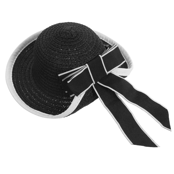 OUNONA Woven Doll Hats with Realistic Texture, Adjustable Fit for Doll Accessories, Collectibles, and Miniature Displays