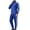 Blue, variant on Men Tracksuit Set Zip Up Sets Bottoms Full Zip Casual Jogging Gym Suit Jacket with Pockets Green XXXL