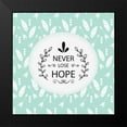 thumbnail image 2 of Allen, Kimberly 20x20 Black Modern Framed Museum Art Print Titled - Never Lose Hope, 2 of 5
