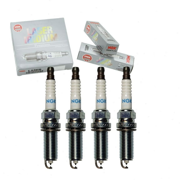 4 pc NGK Laser Iridium Spark Plugs compatible with Honda Accord 2.4L L4 2013-2017