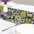 thumbnail image 4 of Yayeee Table Runner 90 inches Long Home Kitchen Dinning Party Decoration, Beige Flower Pattern, 4 of 7