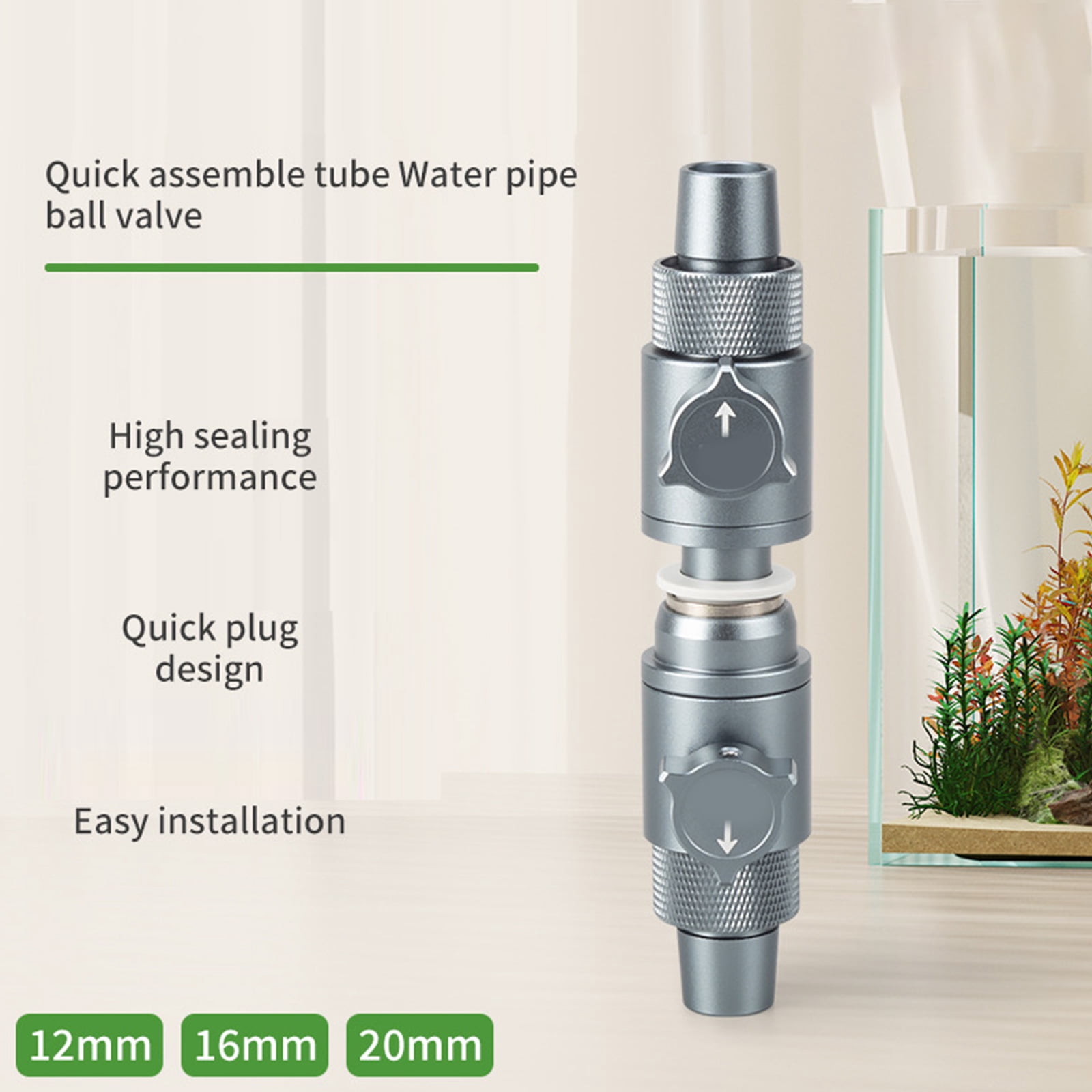 Unidirectional Air Check Valves For Aquarium Air Pumps Tubing NonReturn Valves Fish Tanks Accessories