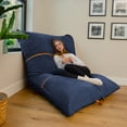 thumbnail image 2 of Big Joe Turnabout 3-in-1 Convertible Bean Bag Chair, Midnight Blue, 2 of 7