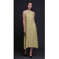 thumbnail image 4 of Bimba Geometric Women Printed Backless Long Halter Neck Beachwear RayonÂ&nbsp;Dress-Small, 4 of 6