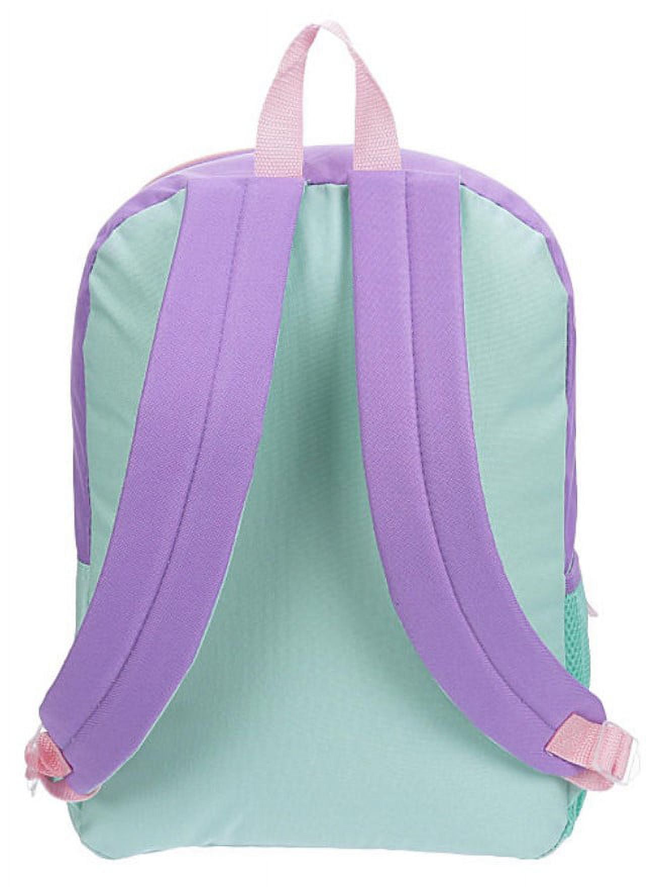 Disney Frozen Kids Backpack 5 Piece Set With Lunch Bag, Supply Case, Carbiner, and Key Chain