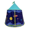 thumbnail image 4 of Jugar para niños Tent Prince Castle Centable Playroom portátil Playhouse Indian Regalo de cumpleaños para la guardería Fiesta de cumpleaños de azul, 4 of 8