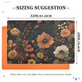 thumbnail image 6 of Yayeee Doormat for Indoor Entrance 32" x 20" Non Slippery Floor Rug, Dark Floral Pattern, 6 of 8