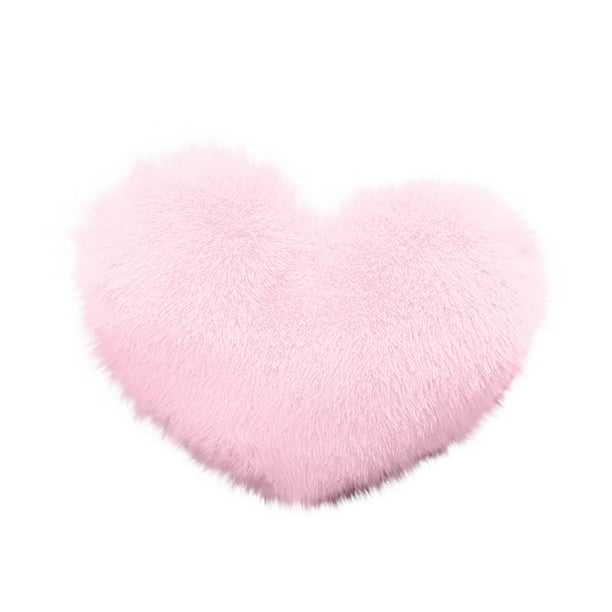 Yhmxh Cojines decorativos Hort Puffy con forma de corazón: lindos cojines suaves para la sala de estar y el sofá de los niños.