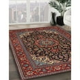 thumbnail image 2 of Ahgly Company Indoor Square Traditional Dark Almond Brown Medallion Area Rugs, 3' Square, 2 of 6