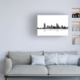 thumbnail image 3 of Marlene Watson 'Milwaukee Wisconsin Skyline BG 1' Canvas Art, 3 of 3