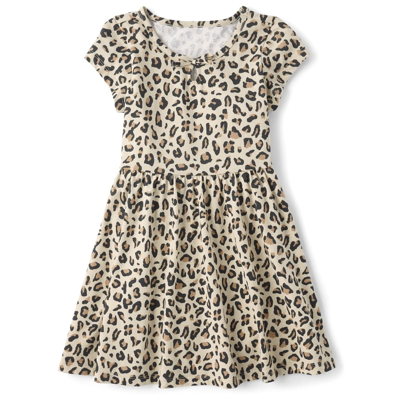 The Children's Place Girls Leopard Keyhole Dress photo 1