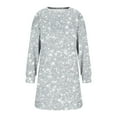 thumbnail image 4 of WJHWSX Dresses for Women,Womens Fall Dresses,Casual Dresses for Women,Long Sleeve,Crew Neck,Comfort Fit,Printed,S(US:4), 4 of 6