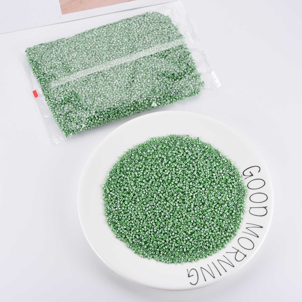 8/0 Glass Seed Beads Opaque Colours Seep Sea Green 3mm hole:1mm diy
