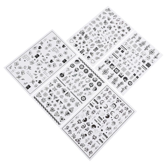 Nail Decals For Women Friends Assorted Color Decorative Effect 10 Sheets Per Set