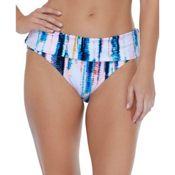 MSRP $30 Island Escape Isla Printed Tahiti Bikini Bottoms Size 14