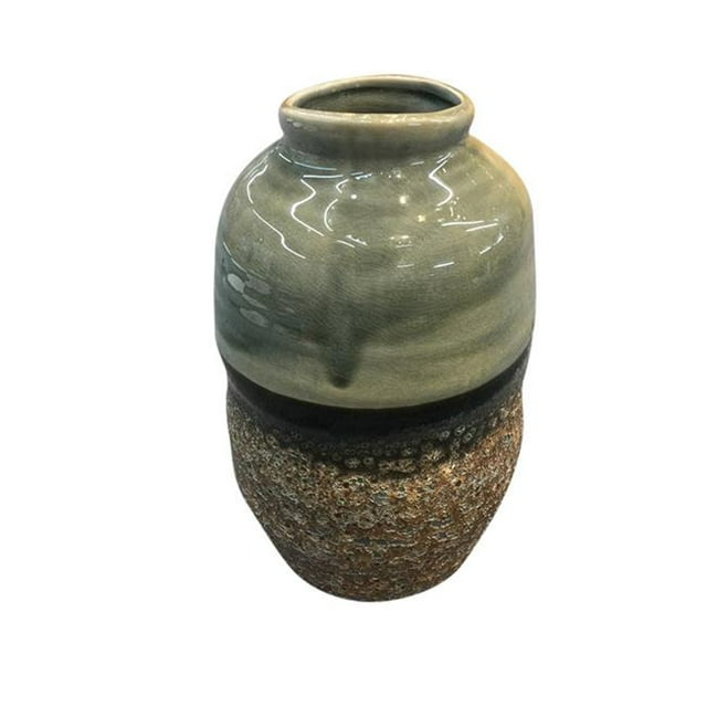 Benzara BM161419 Up-Scaling Ceramic Decorative Vase, Multicolor