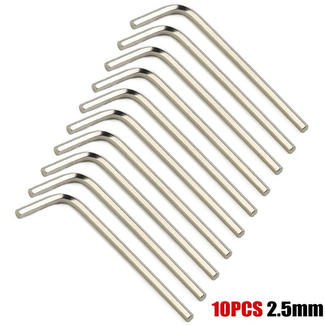 10Pcs L-Type Hex Wrench Hexagon Wrench Key Wrench Optional 1.5-6Mm 2.5Mm