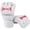 White, variant on Jiibva Black PU Leather Half Finger MMA Boxing Gloves, EVA Padded Training Fight Gloves for Adults 9.45 Inch