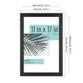 MCS Studio Gallery 11x17 Picture Frame Black Woodgrain, Rectangle Photo ...