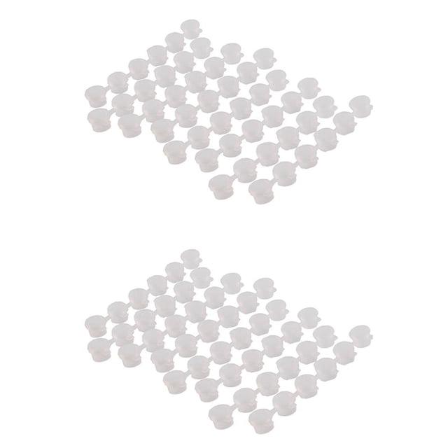 16 Tiras / 96 Macetas 3Ml Tiras de Pintura Vacías Macetas de Plástico para Aulas Escuelas Pintura Manualidades Suministros