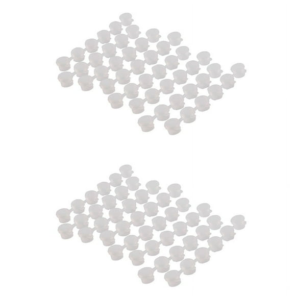 16 Tiras / 96 Macetas 3Ml Tiras de Pintura Vacías Macetas de Plástico para Aulas Escuelas Pintura Manualidades Suministros