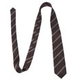 thumbnail image 2 of Corbata a rayas estilo escolar, preanudada, para hombres y niños, clásica de poliéster para uniformes escolares y decoraciones navideñas., 2 of 6