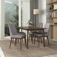thumbnail image 2 of Grayson Mid-Century Modern Polyester Blend Fabric Dining Chair in Gray (Pair), 2 of 6