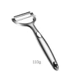 thumbnail image 4 of Injueey Peladores de verduras multiusos aleación de Zinc manzanas patatas zanahorias herramientas para pelar alimentos dispositivo herramienta de mano Cocina y Comedor Plata 110g Injueey HA078646-02, 4 of 6