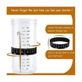 thumbnail image 4 of Tarro hermético de vidrio PENGJJMXG para hacer masa madre con tapa y báscula Kit de fermentación de masa, 4 of 4