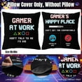 thumbnail image 4 of Gamer Gifts Sets for Boys, Birthday Christmas Cool Gaming Gift, Gaming Throw Blanket Tumblers Funny Pillow Covers Socks Keychain and Gifts Box for Easter Basket Graduation Men Girl Teen Gamer Lover, 4 of 10