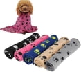 thumbnail image 2 of Manta de forro cálido para mascotas Yuyangstore Manta perro suave con estampado de pata, 2 of 6