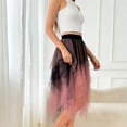 thumbnail image 4 of Wowcloth Women's Asymmetric Midi Skirt, High Waist and Multi-Layer Tulle for Casual and Party Wear, 4 of 5