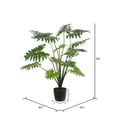 thumbnail image 3 of Vickerman 38" Artificial Potted Grand Philodendron Bush., 3 of 7