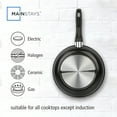 thumbnail image 5 of Mainstays 9.5" Non-Stick Aluminum Alloy Skillet Black Dishwasher Safe, 5 of 9