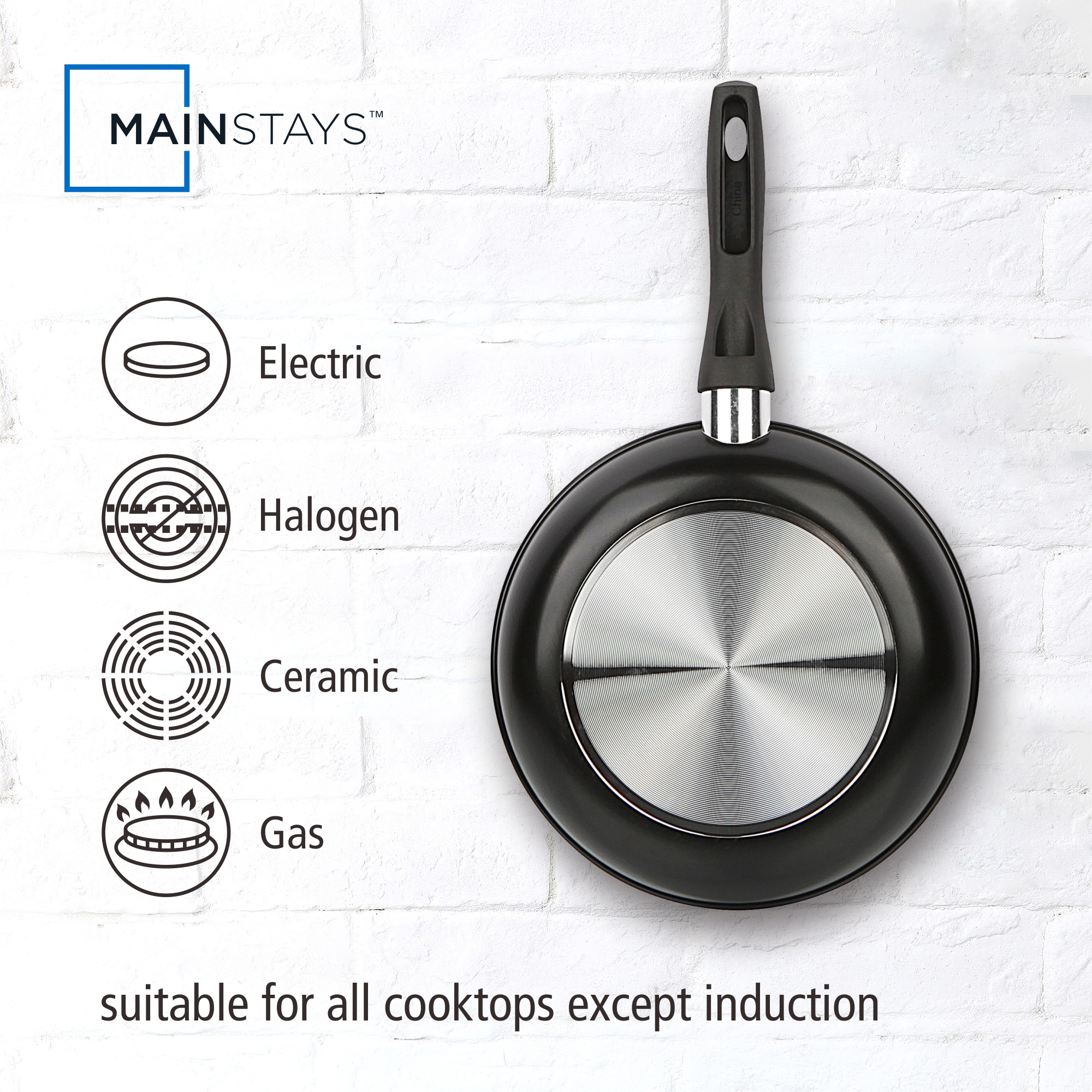 Mainstays 9.5-Inch Nonstick Skillet, Black photo 4