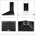 thumbnail image 4 of Campana extractora SNDOAS GD1760BPA de 24 pulgadas negra sin ductos con LED, 4 of 8