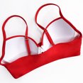 thumbnail image 6 of Mgmyaa Women's Bikini Sets Two Piece Swimsuit High Waisted V Neck Backless Strap Bathing Suit Red S, 6 of 6