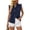 Dark Blue, variant on IUYRTFE Women's Washed Denim Sleeveless Button Down Shirt Ruffled V Neck Casual Summer Tank Top
