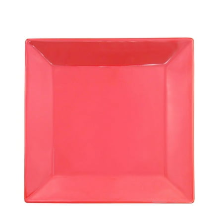

Color Arts Square Plate 12 Sq. X 1 H Stoneware Red 12 packs