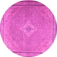 thumbnail image 1 of Ahgly Company Indoor Round Persian Pink Traditional Area Rugs, 5' Round, 1 of 4