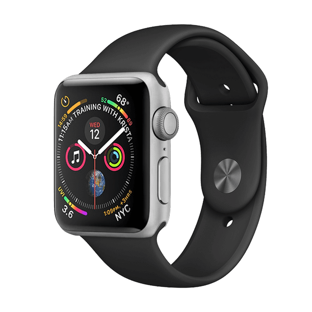 Apple Watch Nike Series 4 GPS, 44mm Aluminum Case with Platinum/Black Nike Sport Band - Walmart.com