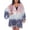 Navy, variant on RAVIYA Women's Gray Tie Dye 3/4-Sleeves Empire Waist Deep V Neck Tie Swimsuit Cover Up 0X