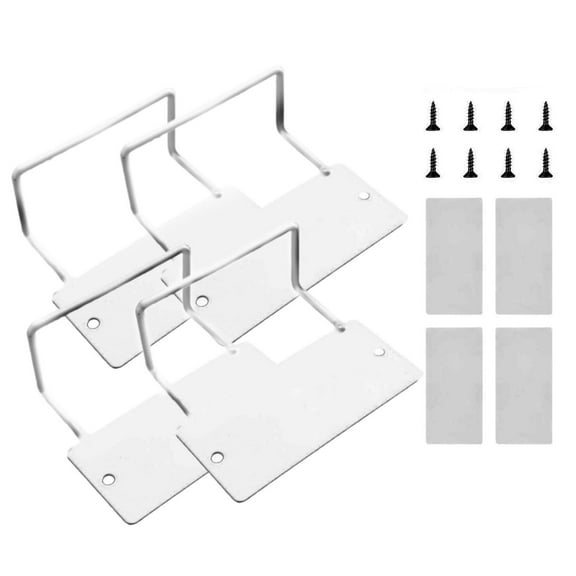 Set of 4 Mattress Holders Bed Frame Brackets, Shifting for All Bed Types, Metal Construction