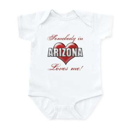 

CafePress - Somebody In Arizona Loves Me Body Suit - Baby Light Bodysuit Size Newborn - 24 Months